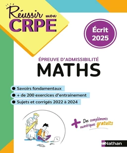 EBOOK - CRPE écrit Maths -admissibilité - nouveau concours 2025 -epub