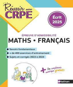 EBOOK - Mathématiques Français - Epreuve écrite - admissibilité - 2024-2025