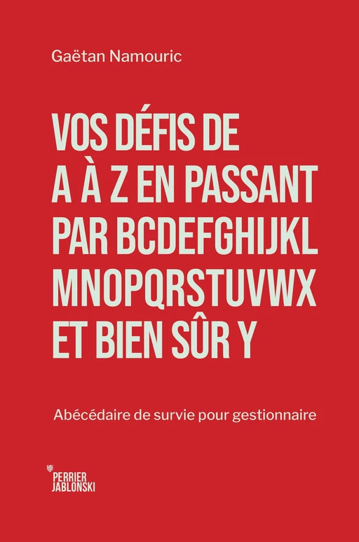 Vos défis de A à Z en passant par BCDEFGHIJKLMNOPQRSTUVWX et bien sûr Y - Gaëtan Namouric - Del Busso Éditeur