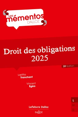 Droit des obligations 2025 28ed