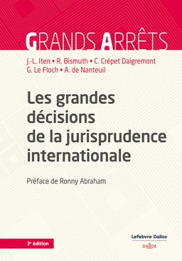 Les grandes décisions de la jurisprudence internationale. 3e éd. (N)