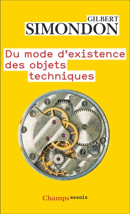 Du mode d'existence des objets techniques